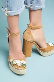 NIB Bill Blass Anthropologie EMMA Platform Heels $268 Size 10
