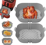 Vriusi Silicone Air Fryer Accessories, Silicone Air Fryer Liners, Air Fryer Silicone Pots, Air Fryer Silicone Basket Liner, Non Stick Air Fryer Liners, Air Fryer Silicone Pads, Silicone Pot for Oven