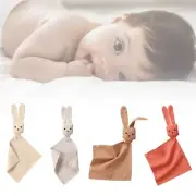 Baby Soothe Appease Towel Bib Soft Cotton Linen Rabbit for Doll Facecloth Bath T