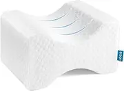BlissTrends ry Foam Knee Pillow, Knee Pillow for Side Sleepers, Leg Pillows for Sleeping, Elevation Pillow for Relief Twisted e, Sciatica, Leg Numbness, Back, Joint, Hip, Surgery Pain, Grey