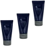 Cool Water Deep By Davidoff For Men Combo Pack: ASB 5.1oz (3x1.7oz Bottles) New