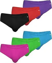 [AMERICAN HEAVEN] Men's 6 Pack Sport Bikini Briefs | Performance Stretch Seamless Bikini Underwear