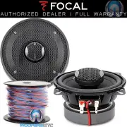 pkg FOCAL IC-100 PRO 4" CAR 2-WAY COAXIAL SPEAKERS + TRUE 16 GAUGE 50 FT WIRE