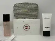 CHANEL HOLIDAY ROUTINE RESET CLEANSING DUO SET MAKE UP BAG