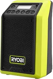 RYOBI RR18-0 18V ONE+ Cordless Compact Bluetooth Radio (Bare Tool), Green