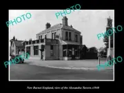 OLD POSTCARD SIZE PHOTO NEW BARNET ENGLAND THE ALEXANDRA TAVERN c1940