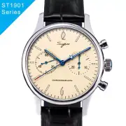 Seagull Sugess ST1901 40mm Ivory Chronograph Sapphire Display 1963 BNIB