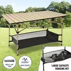 Roll Up Folding Portable Camping Table Aluminum Outdoor Table Storage & Bag