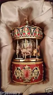 Carousel Gem Musical Box Gift Trinket Decorative Brand NEW in BOX Very Pretty