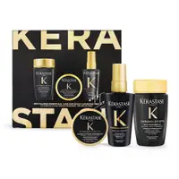 在飛比找PChome24h購物優惠-KERASTASE 卡詩 黑鑽極萃逆時奢華禮盒組(髮浴80m