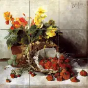 Stillleben Tile Mural Kitchen Bathroom Wall Backsplash 18x18