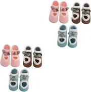 Kisangel Sets Anti-Slip Socks Cotton Floor Socks Ankle Support Breathable Comfortable for Play Pairs