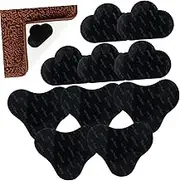 10 Pieces Rug Stickers for Hardwood Floors Cloud Triangle Shape Non Slip Rug Holders Washable Reusable