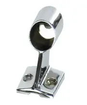 Whitecap S-1487 Chrome Plated Zamac Forward Hand Rail Stanchion 7/8 inch