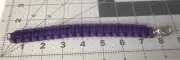 Paracord Bracelet Purple Cord With Silver Clasp Buckle