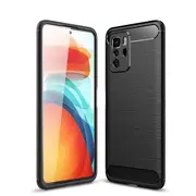 For Xiaomi Redmi Note 10 Pro 4G Case, Rugged Shockproof Heavy Duty Snti Slip Protective Case Cover (Black)