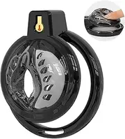Sissy Yithuet Chastity Soft Cage Mini Black Bondage Devices Penis Lock Tailored for Men TPE Material Anti Erection Training Protective Cage (Labia)