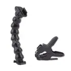 Jaws Flex Clamp Mount+7 Section Adjustable Neck Arm Go pro 7 8 9 6 11 Accessory