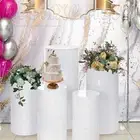 Cover For Round Plinth Cylinder Pedestal Wedding Party Cake Flower Stand Display