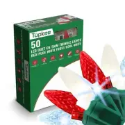Christmas LED Duet C6/5mm Twinkle Lights Red & White CandyCane, 10 of 50 Twinkle