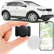 Hongtop H Car GPS Tracking Device for Vehicles,Cars etc,1PCS Real Time Vehicle Tracker with Magnetic Case, Work with Find My (iOS Only), No Monthly Fee (Black)