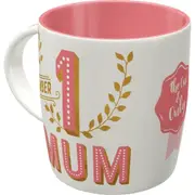 Nostalgic Art Number 1 Mum 330ml Ceramic Mug Office Coffee Drink Cup w/ Handle