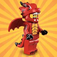 在飛比找蝦皮購物優惠-LEGO 樂高 71021  7號 噴火龍 紅龍 18代人偶