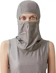 [KFJZGZZ] EMF Hood Hat, 5G Anti-Radiation, RF Shielding, WiFi Radiation Protection, Brain Coat, Silver