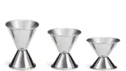 Great Credentials Double Jigger Stainless Steel Cocktail Measuring Liquor Jig...