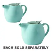 Avanti Camelia Ceramic Teapot Duck Egg Blue Quality Stainless Steel Infuser