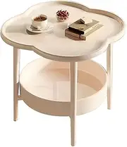 Nightstand Side Table, Compact Coffee Table for Small Spaces, Decorative Side Tables Bedside Table for Bedrooms, Balconies and Living Rooms