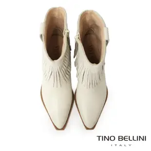 【TINO BELLINI 貝里尼】巴西進口流蘇牛仔靴FWNV026(白色)