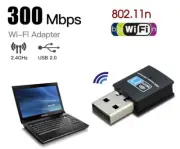 Mini Wireless Network Card WiFi Internet Adapter USB Dongle 802.11n/g/b 300Mbps