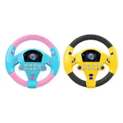 Steering Wheel Toy, Battery Powered Musical Keyboard Soft Toy Simulated Driving