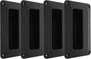 OSALADI 4 Pcs Speaker Side Handle Speakers Kitchen Cabinet Handles Audio Speaker Accessories Speaker Parts Plastic Audio Speaker Handle Small Recessed Speaker Handle Pocket Small Stereo F2