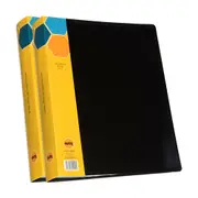 2PK Marbig 80-Page A4 Display Book Folder w/ Insert Spine Document Holder Black