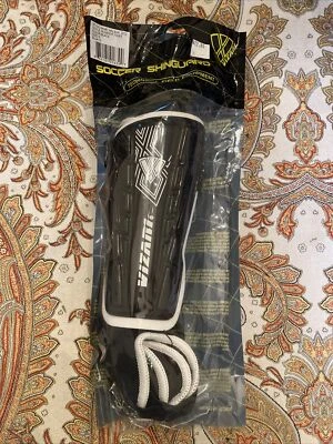 Vizari Shin Guard Set Black/White Small Soccer