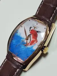 在飛比找Yahoo!奇摩拍賣優惠-2021/03 LONGINES 浪琴 鯉躍龍門彩繪手錶 自