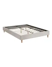 [Artiss] Bed Frame Double Size in Beige