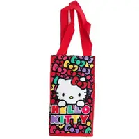 在飛比找樂天市場購物網優惠-小禮堂 Hello Kitty 方形保冷水壺袋 (彩緞帶款)