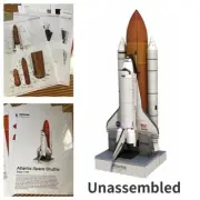 1/150 Space Shuttle Atlantis Paper Model Unassembled Space Rocket Craft Scene