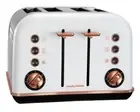 Morphy Richards - 4 Slice Accents Rose Gold Toaster - White