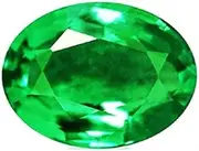 [DENMOUS] Certified Green 4.25 Carat/Ct. Oval Natural Emerald Stone (Panna) Gemstone for Men and Women-AMZ5764, Small, Gemstone