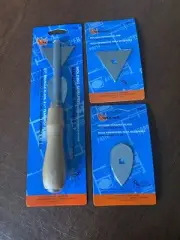 WARNER MOLDING SCRAPER With 4 Interchangeable Blades PUTTY GLASSING KNIVE