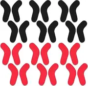 24Pcs Ski & Snowboard Boots Fitting J Bars Self-Adhesive Foam Padding to Reduce Heel Lift & Ankle Blisters While Skiing or Snowboarding, Also Called L-Bar Ski Boots Inserts Pad (24)