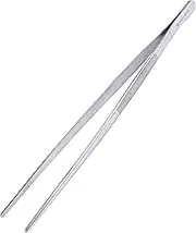 MSY BIGSUNNY Stainless Steel Food Tweezer, Precision Serrated Tips Food Tongs, Fine 12 Inch
