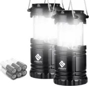 Camping Lantern Battery Powered LED for Power Outages, Emergency Light