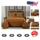 Roswell King Size 3-Piece Quilt Set - Geometric Spice Elegance for All Seasons