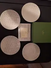 kate spade tidbit plates "Everdone Lane" 4 plate set