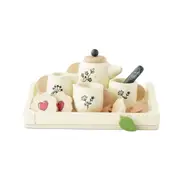 12pc Le Toy Van Wooden Tea Set & Tray Fun Pretend Play Kids/Children 3y+